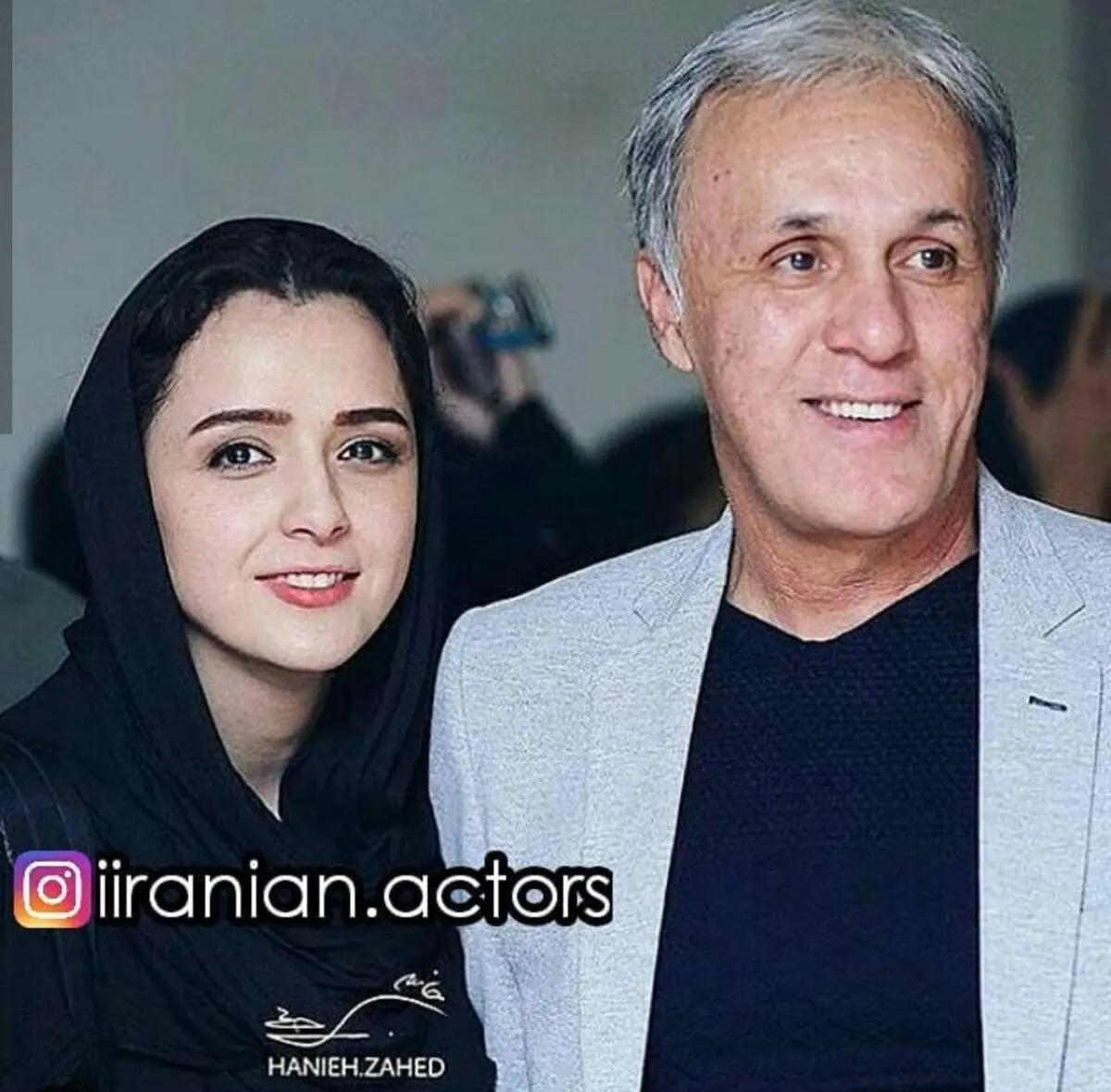 عکس/ترانه علیدوستی و پدرش