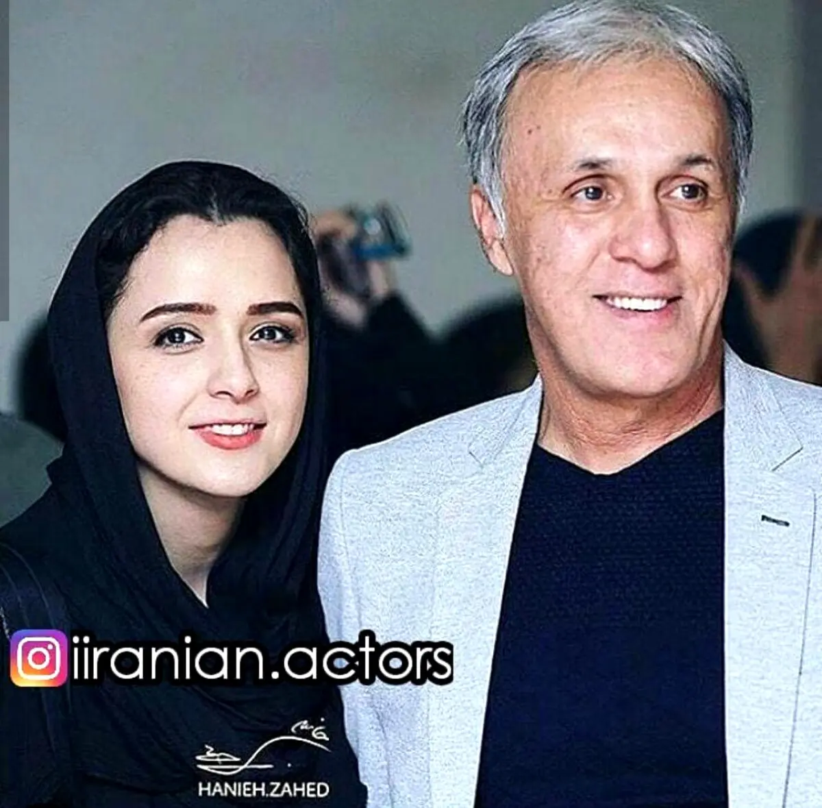 عکس/ترانه علیدوستی و پدرش