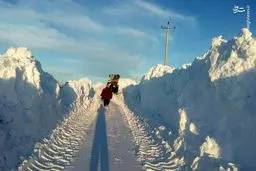 برف‌ ۲ متری در آذربایجان شرقی/عکس