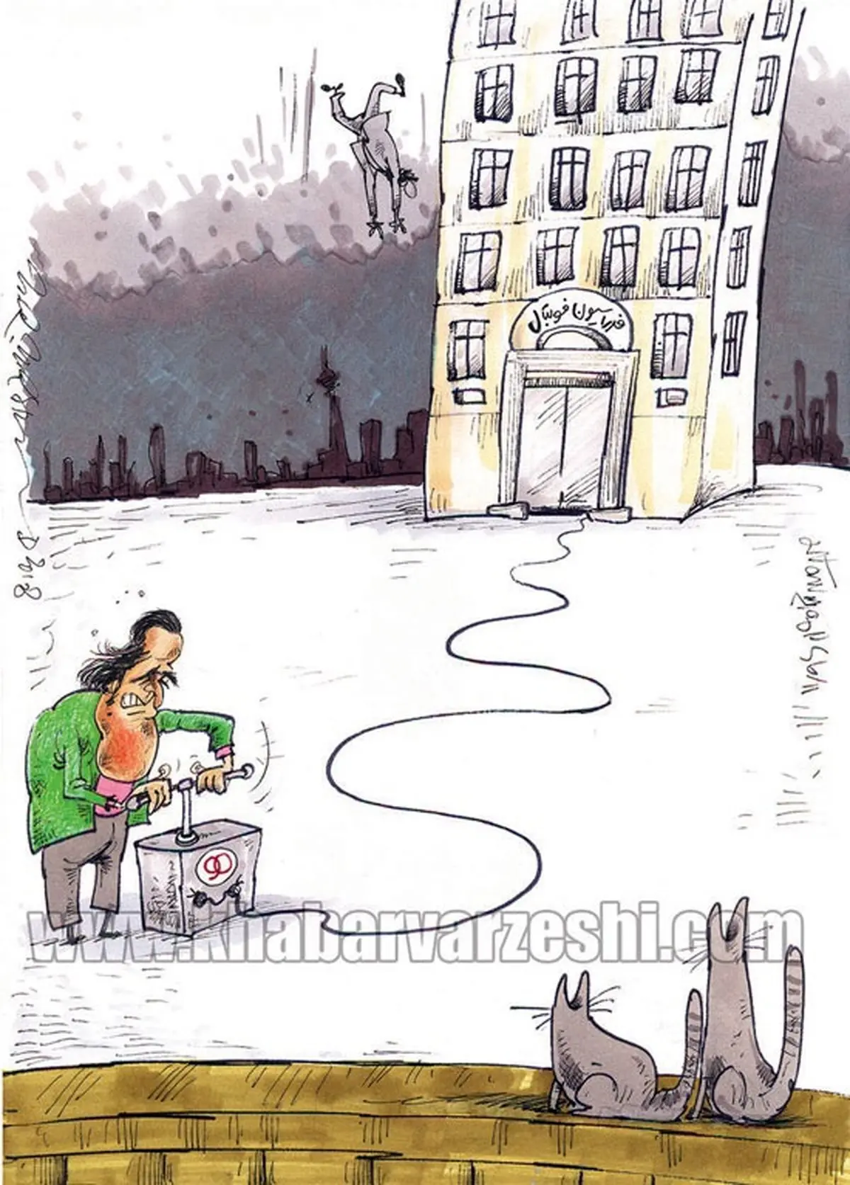 کاری که علی کریمی با فدراسیون فوتبال کرد/عکس