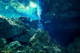 سفر به غارهای آبی مکزیک‎ / تصاویر