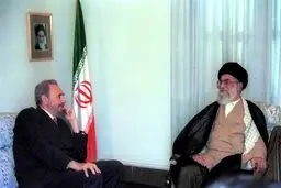 رهبر انقلاب و فیدل کاسترو / عکس