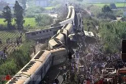 روایت تصویری از تصادف خونین دو قطار در مصر