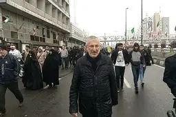 سعیدی کیا در راهپیمایی ۲۲ بهمن/ عکس