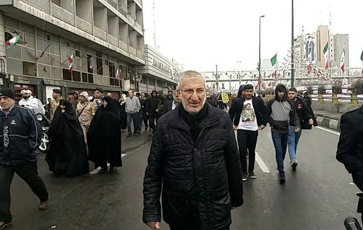 سعیدی کیا در راهپیمایی ۲۲ بهمن/ عکس