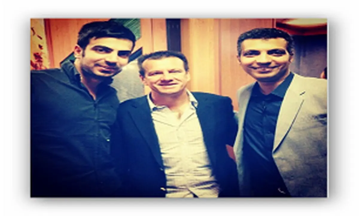 عکس ‎خانوادگی‎ عادل با سرمربی‎برزیل