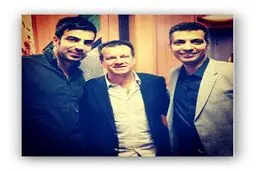 عکس ‎خانوادگی‎ عادل با سرمربی‎برزیل