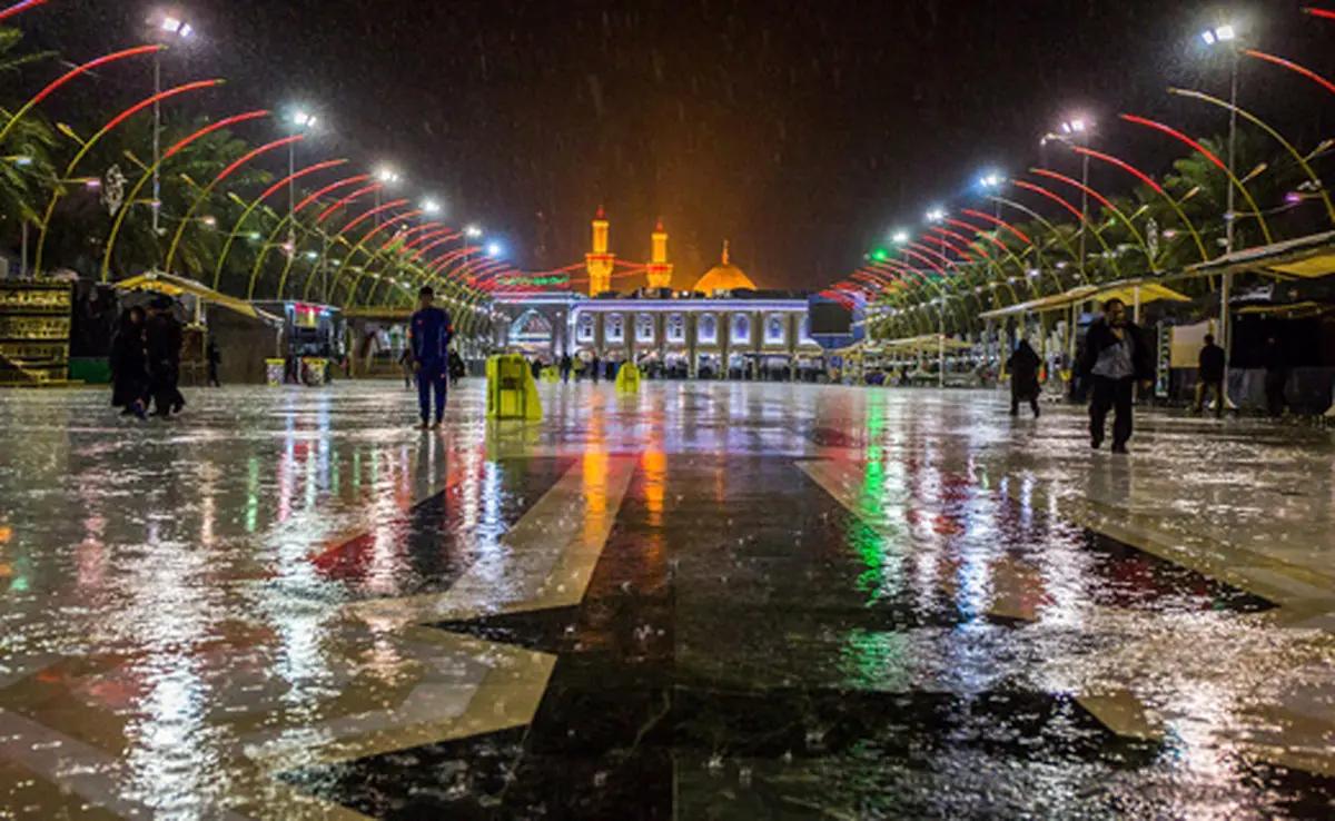 عکس / بین الحرمین غرق باران رحمت الهی