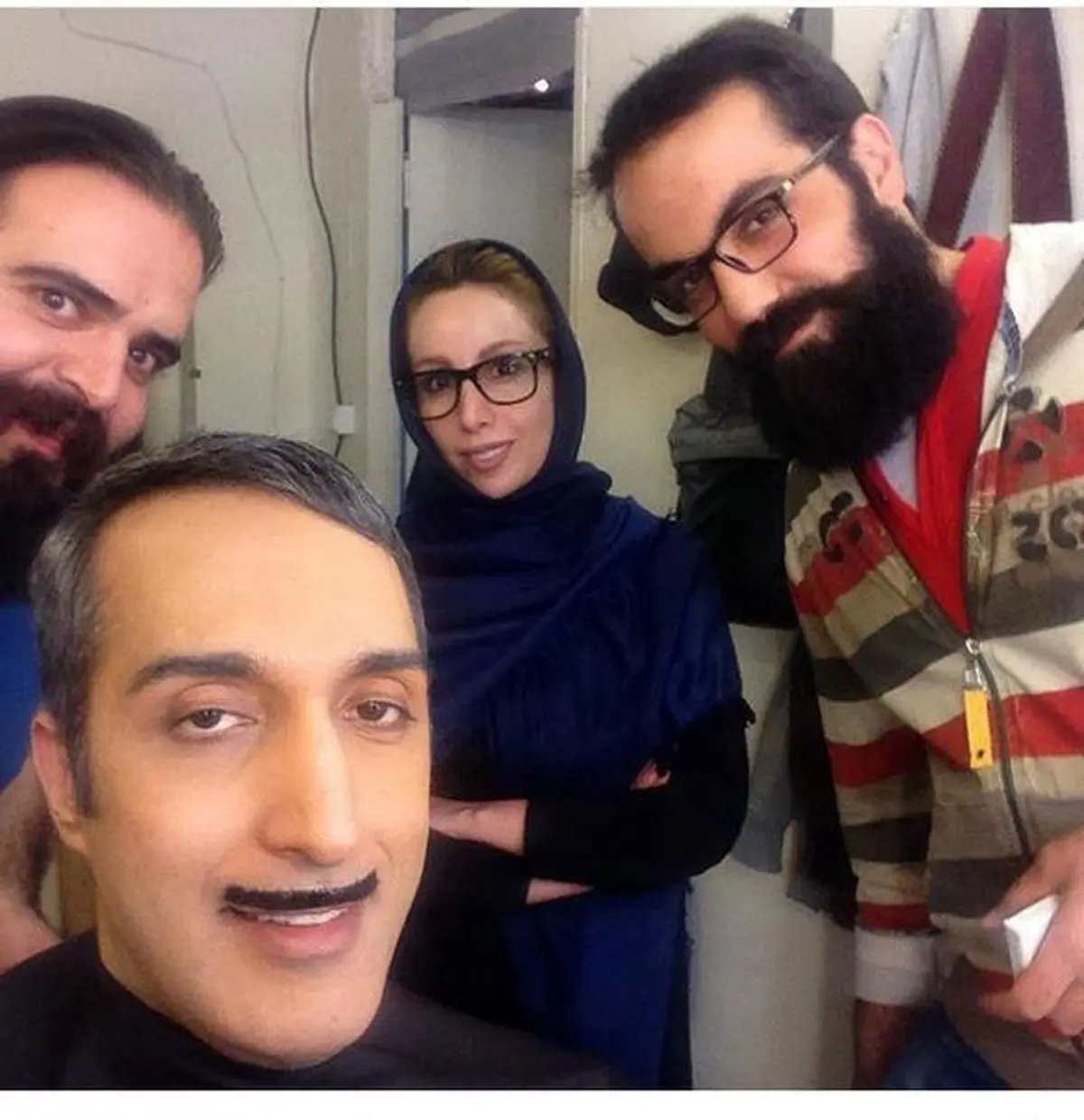 گریم جالب کمدین معروف/ عکس