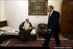 تصاویری از دیدار لاریجانی با آیات عظام مکارم شیرازی، علوی گرگانی، مقتدایی، استادی و یزدی
