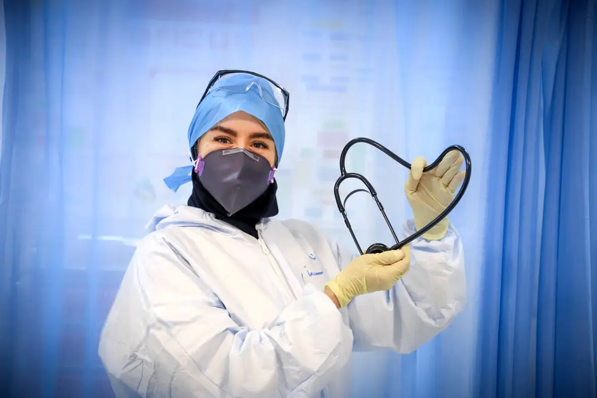 تصویری که گویای امید کادر درمان کشورمان است