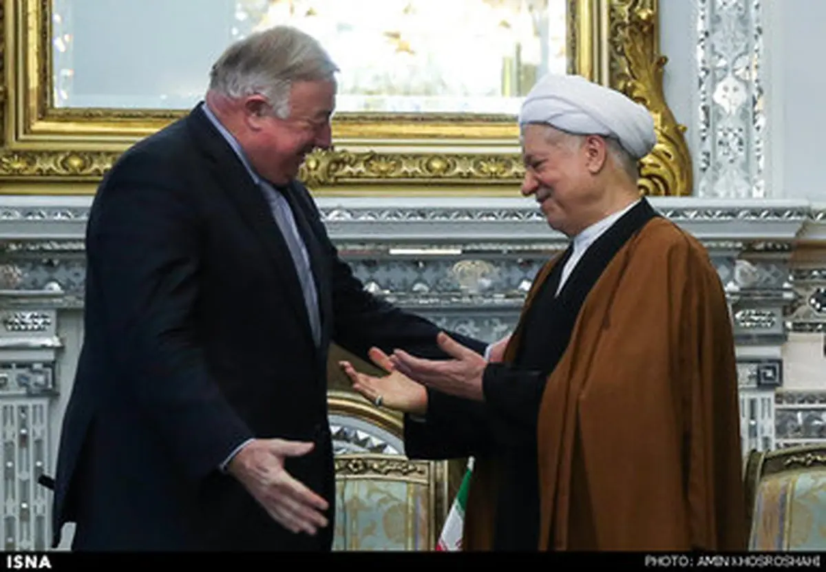 تصاویری از دیدار رییس مجلس سنای فرانسه با آیت‌الله هاشمی رفسنجانی