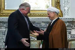 تصاویری از دیدار رییس مجلس سنای فرانسه با آیت‌الله هاشمی رفسنجانی