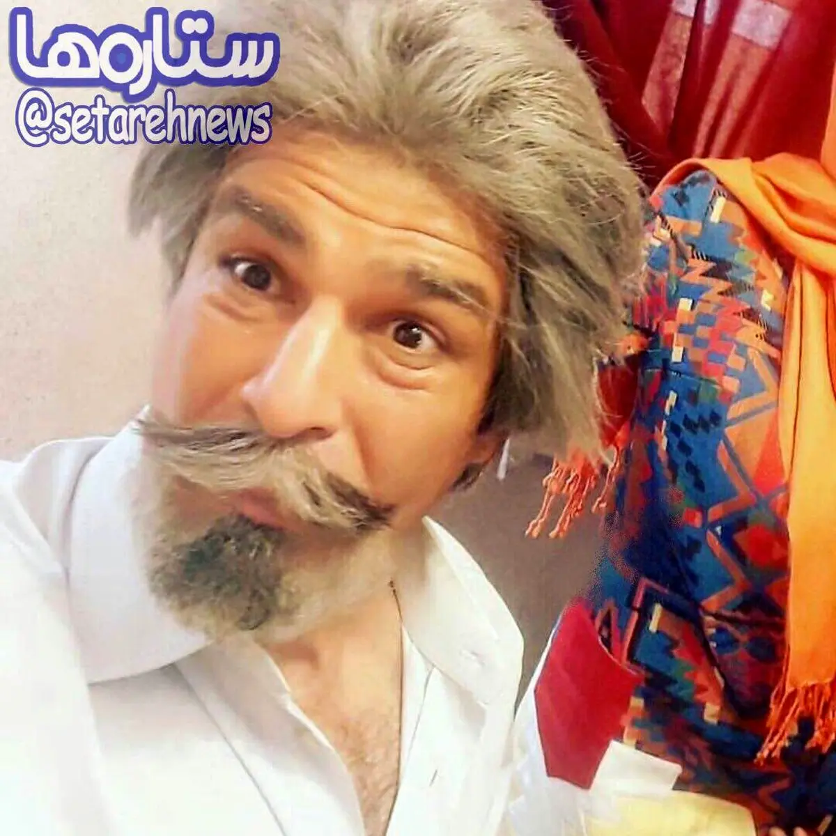 تصویری از گریم متفاوت یوسف تیموری