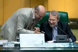 لاریجانی و منادی‌سفیدان به چه می‌خندند؟/عکس