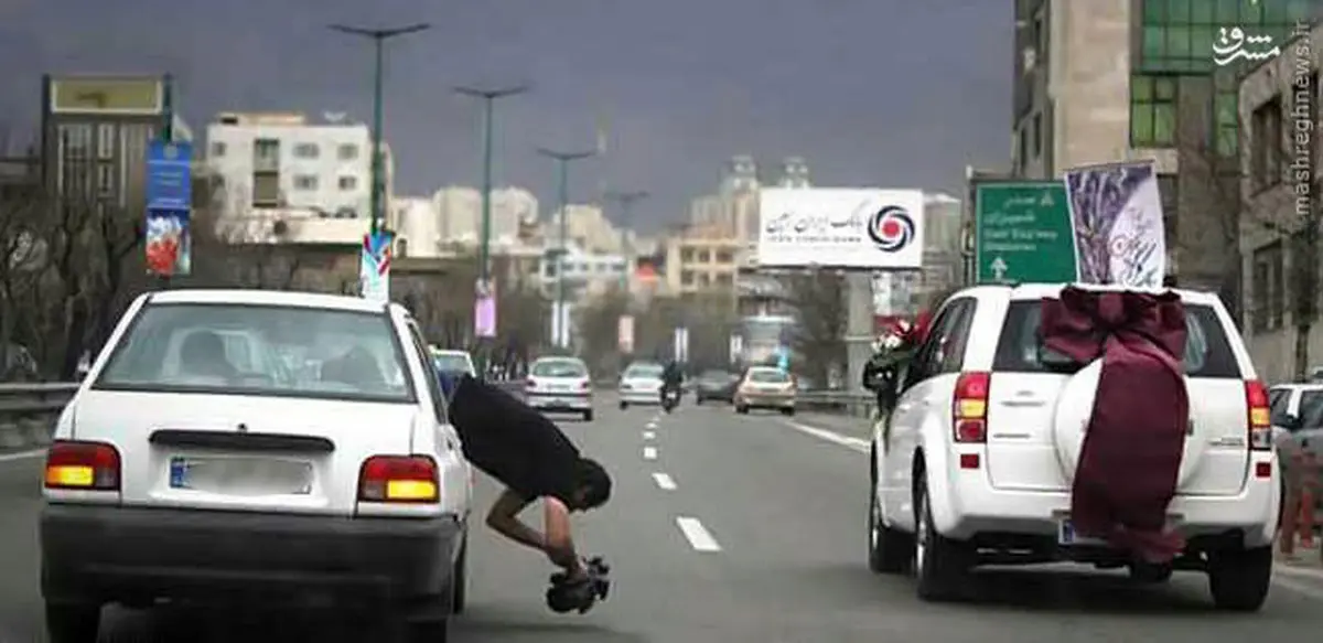 عکس/ فیلمبرداری اکشن از عروسی