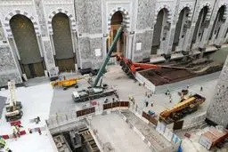 سقوط جرثقیل در مسجدالحرام/عکس