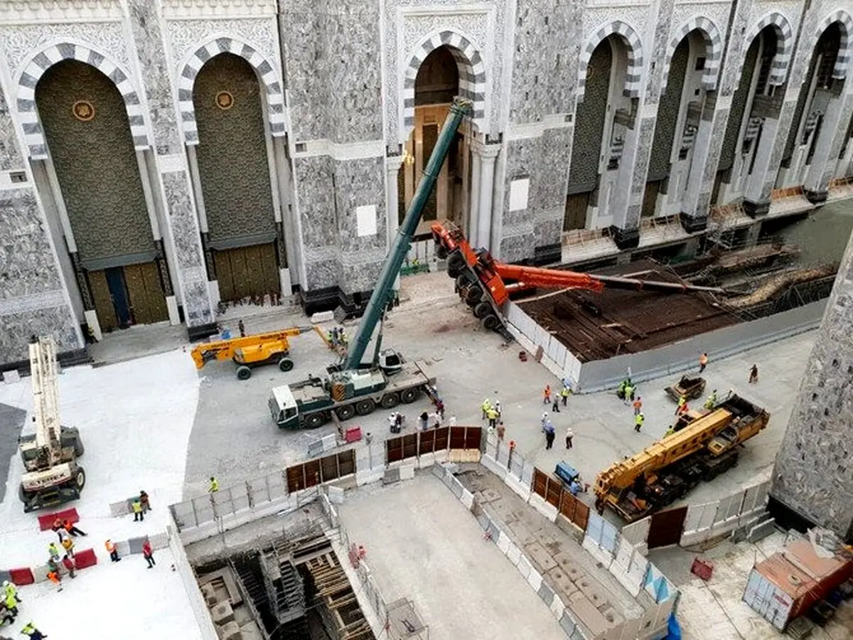 سقوط جرثقیل در مسجدالحرام/عکس