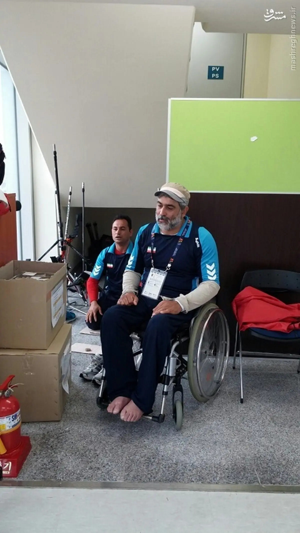 عکس/حرکت ارزشمند ورزشکاران دراینچئون