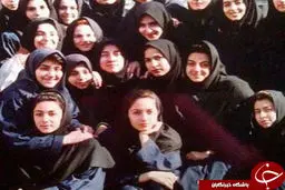 مهناز افشار در دوران دبیرستان/ عکس