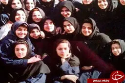 مهناز افشار در دوران دبیرستان/ عکس