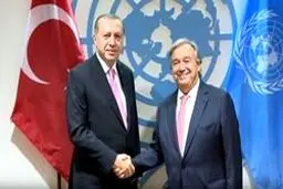 دیدار اردوغان با گوترش در استانبول