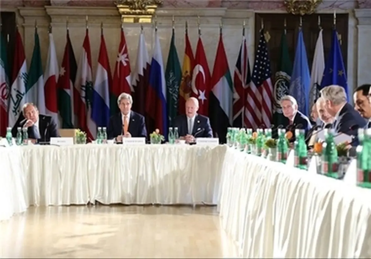 تصمیم گیری ظریف، کری، لاوروف و موگرینی درباره سوریه/ تصاویر