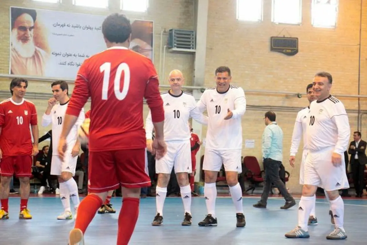 پیروزی تیم اینفانتینو و علی دایی مقابل یاران خداداد و فان باستن + عکس