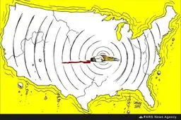 زلزله مردم آمریکا/کارتون