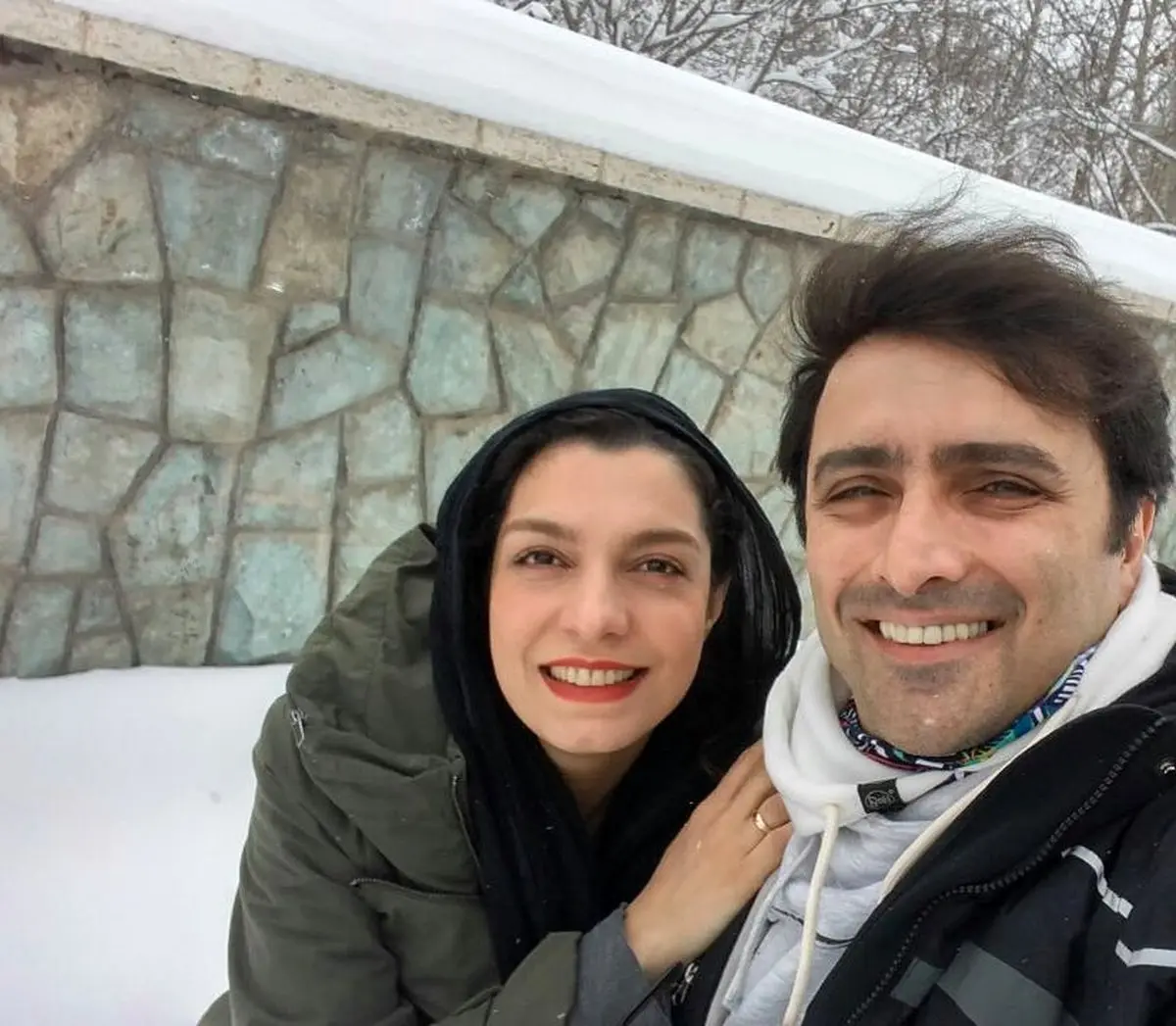 عكس جديد اليكا عبدالرزاقي و همسرش