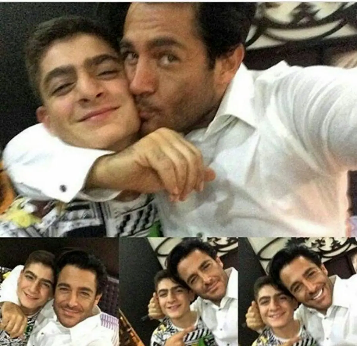 یک تصویر متفاوت از محمدرضا گلزار و خواهرزاده اش