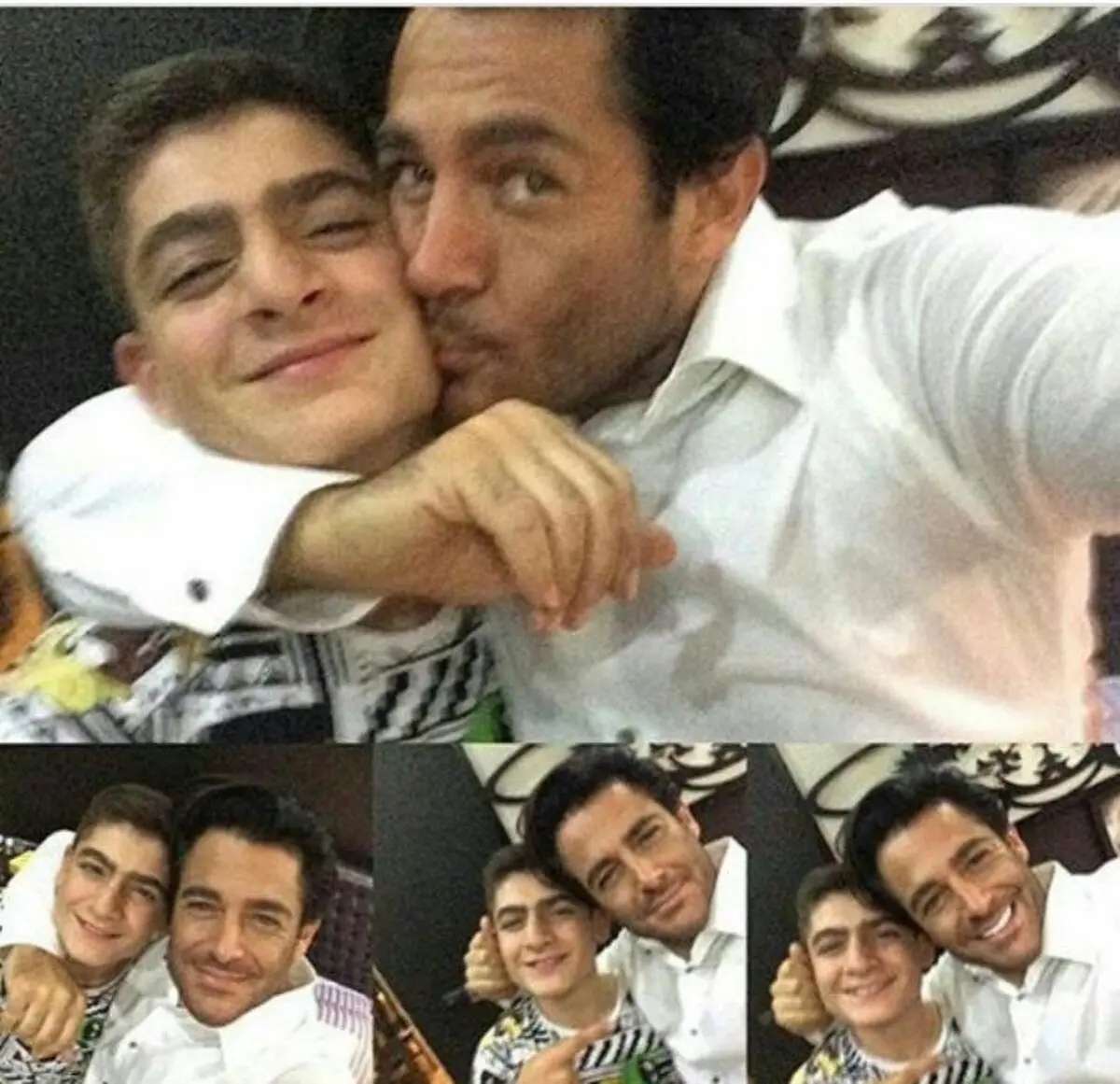 یک تصویر متفاوت از محمدرضا گلزار و خواهرزاده اش