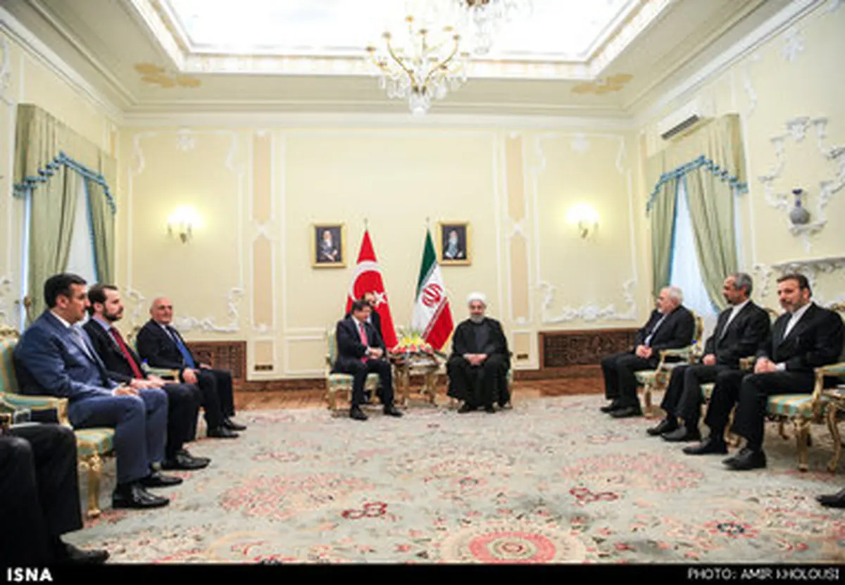 حواشی دیدار نخست وزیر ترکیه با حسن روحانی/تصاویر