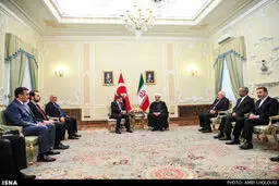 حواشی دیدار نخست وزیر ترکیه با حسن روحانی/تصاویر