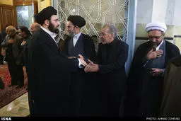 حواشی مجلس ترحیم آیت الله خزعلی در قم/تصاویر