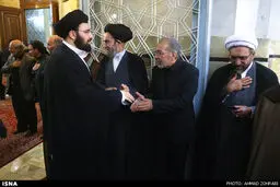 حواشی مجلس ترحیم آیت الله خزعلی در قم/تصاویر