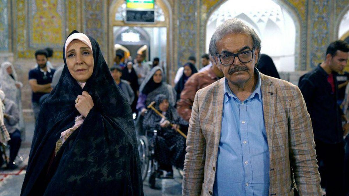 تصویری از گریم خاص حمید لولایی در سریال شب عید