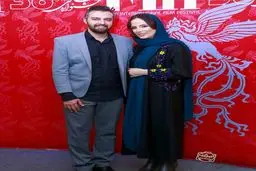 مجرى مطرح تلويزيون و راديو در كنار همسرش/عکس