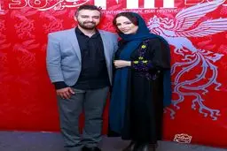مجرى مطرح تلويزيون و راديو در كنار همسرش/عکس