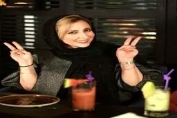 استایل جالب مرجانه گلچین پشت میز غذا + عکس