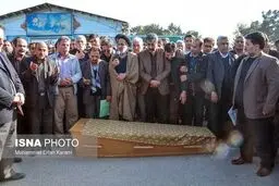 تشییع پیکر مرحوم لرستانی در روستای سیمینه/تصاویر