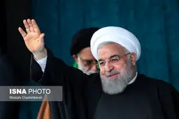 تصاوير: سخنرانی رئیس‌جمهور در جمع مردم بندر لنگه