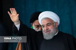 تصاوير: سخنرانی رئیس‌جمهور در جمع مردم بندر لنگه