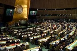 مقایسه تعداد حاضرین در سخنرانی احمدی نژاد و روحانی در سازمان ملل/عکس