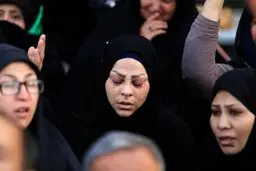 تصویر رویترز از عزاداری شیعیان حسینی در کربلا