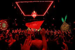 تصاویر / عزاداری ماه محرم در هیئت ریحانة النبی