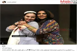 تیپ آرام جعفری با پیراهن مردانه!/ عکس