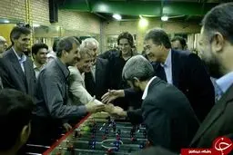رقابت مایلی کهن و حجازی در فوتبال دستی+ تصاویر
