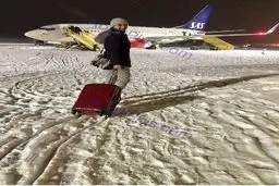 تصویری دیدنی از الناز شاکردوست دربازگشت از قطب شمال