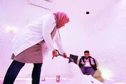 تصاویر زیبا از نمک درمانی در لبنان